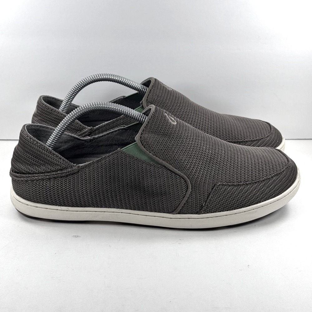 OluKai Nohea Mesh Brown Slip On Shoes Mens 10 Loafers 10188-13AP